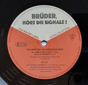 FREUNDE DER ITALIENISCHEN OPER / ART, DIE  - Brüder, hört die Signale ! // 12"